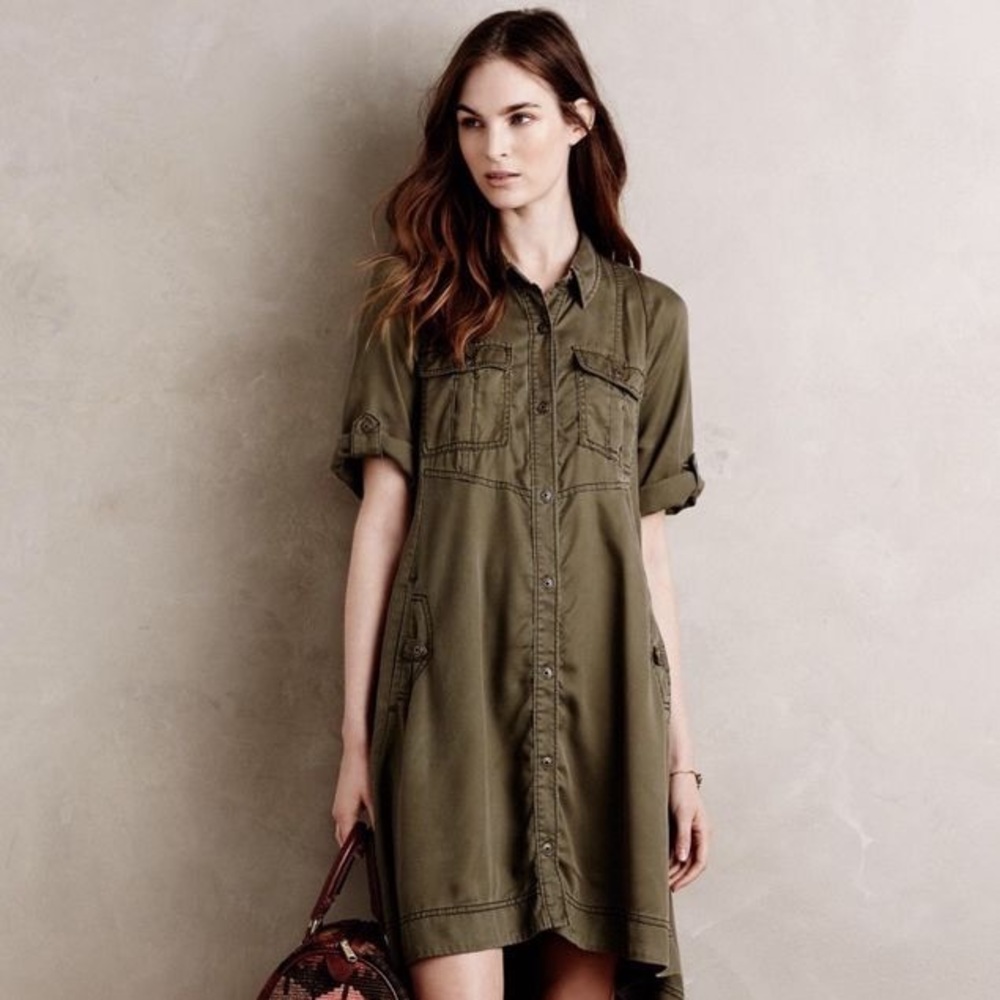 Holding Horses Anthropologie Military Swing Dress